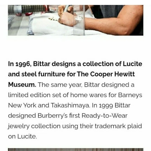 VTG ALEXIS BITTAR Sculpture Set Home Decor Jewelry Necklace Artisan Lucite Mod - Picture 11 of 11